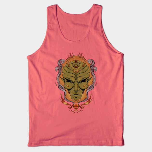 The Great Elder's Mask Tank Top by TaliDe